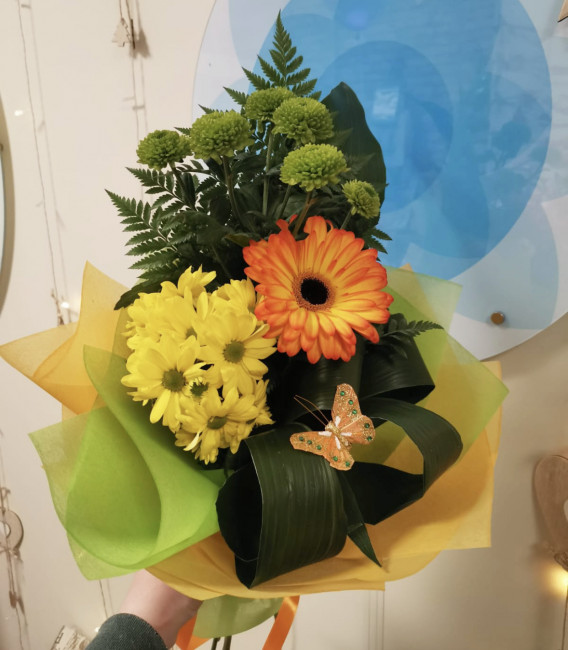 Букет цветов "Солнечное счастье" Букет цветов "Солнечное счастье"